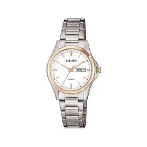 Citizen Ladies Two Tone Stainless Steel Watch (EQ0596-87A) - Phone Parts Warehouse