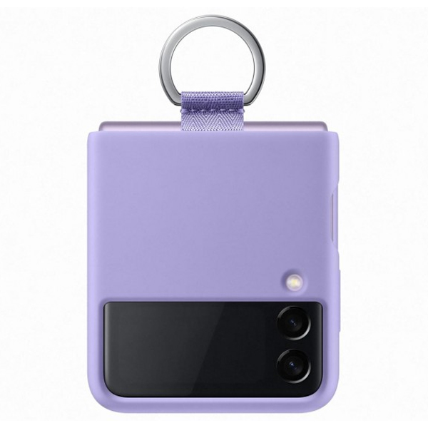 Samsung Galaxy Z Flip3 5G Silicone Cover with Ring - Lavender