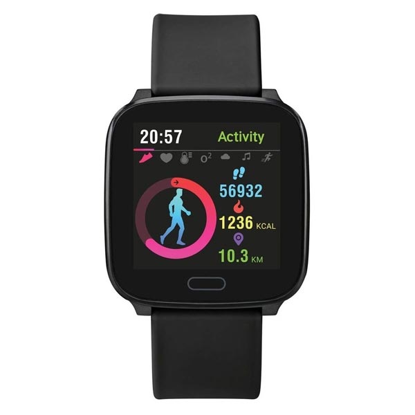 Timex iConnect Active 37mm Black Resin Strap Smartwatch (TW5M34100)