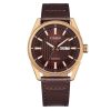 Citizen Eco-Drive Rose Gold Brown Dial Stainless Steel (AW0083-08X)