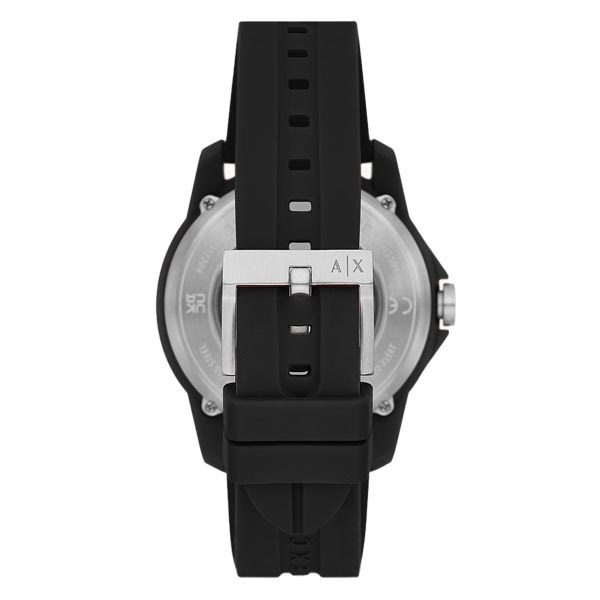 Armani Exchange Automatic Black Silicone Watch (AX1726) - Black