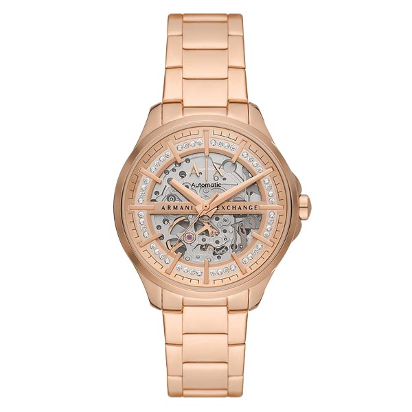Armani Exchange Automatic Rose Gold-Tone Stainless Steel Watch (AX5262)