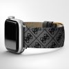 Guess Logo Leather Band for Apple 42-44 MM Watch (CS3001S1) - Black