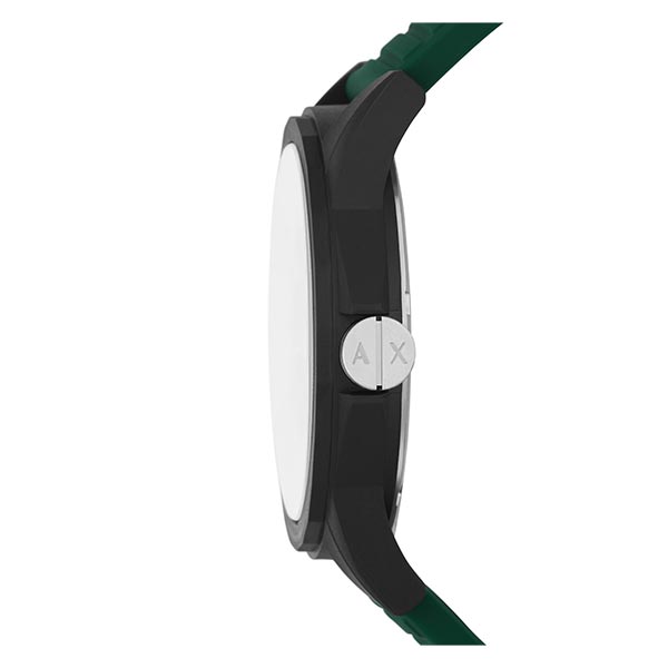 Armani Exchange Three-Hand Green Silicone Men's Watch (AX2522)