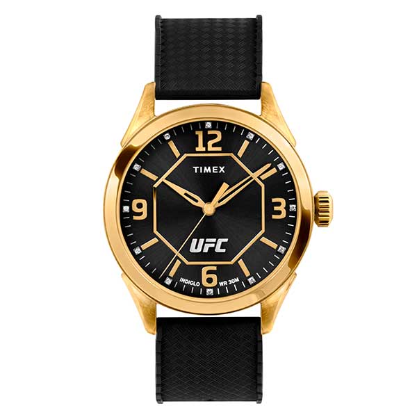Timex UFC Athena Gold Dial Silicone Men's Watch (TW2V56000)