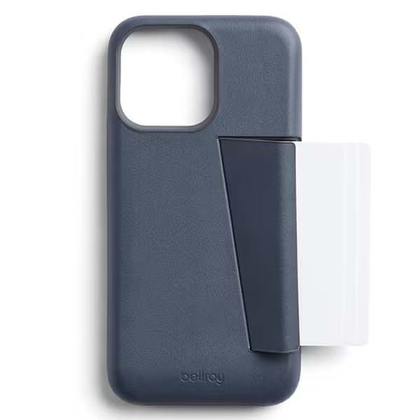 Bellroy 3-Card Leather Phone Case (Suits iPhone 14 Pro Max) - Bluestone