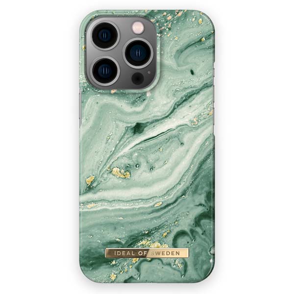 Ideal of Sweden Mint Swirl Marble Case (Suits iPhone 14 Pro/14 Pro Max)