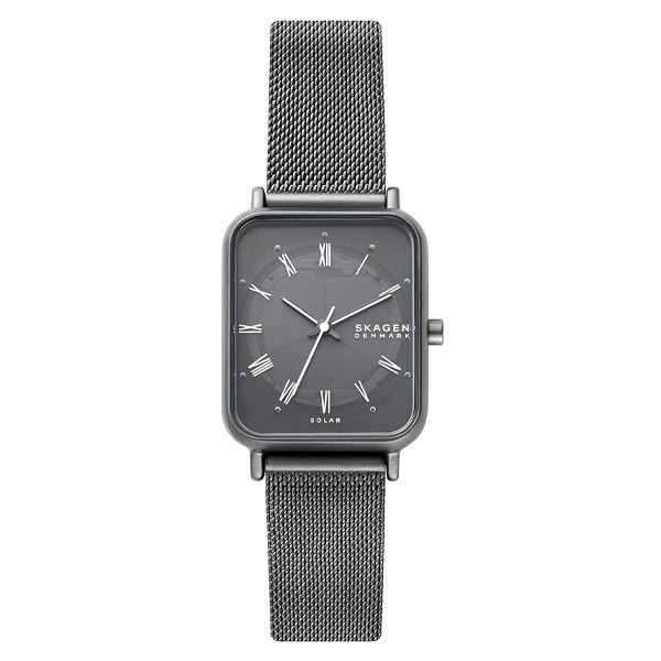 Skagen Ryle Solar-Powered Charcoal Stainless Steel Mesh Watch (SKW3000)