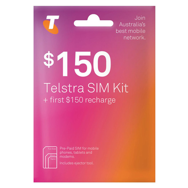Telstra $150 Prepaid SIM Card