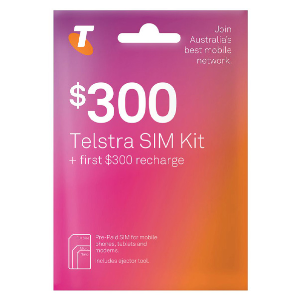 Telstra $300 Prepaid SIM Card