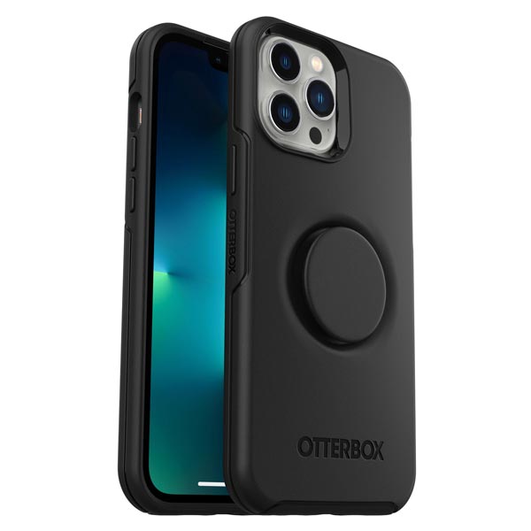 Otter + Pop Symmetry Case (Suits iPhone 12/13 Pro Max) - Black