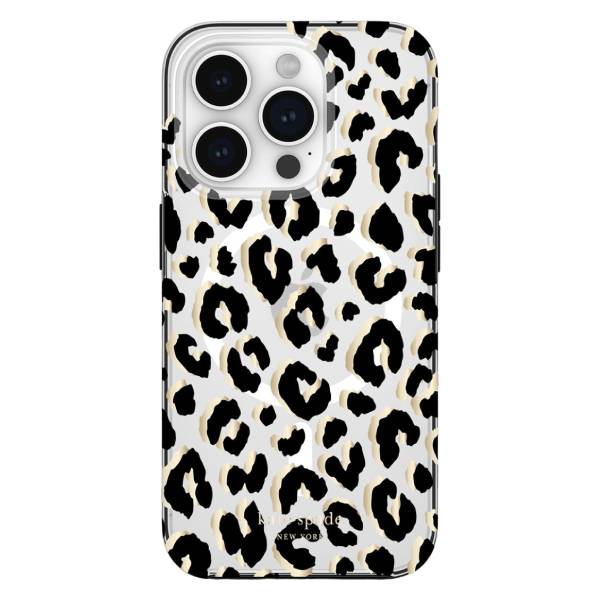 Kate spade New york City Leopard Compatible with MagSafe Case (Suits iPhone 15 Pro) - City Leopard